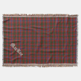 Clan MacRae Tartan Plaid Custom Throw Blanket