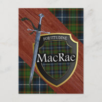 Clan MacRae Tartan Sword & Shield