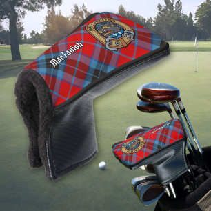 Clan MacTavish Crest over Tartan Golf Head Cover