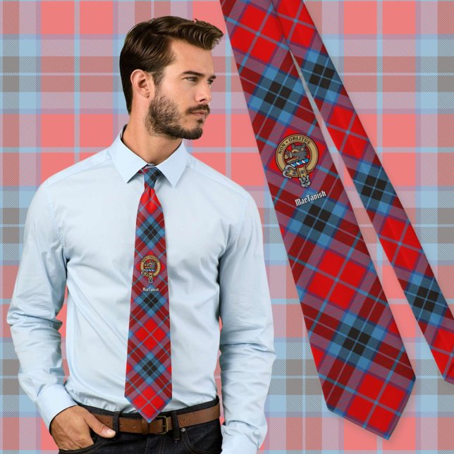 Clan MacTavish Crest over Tartan Tie (Creator Uploaded)