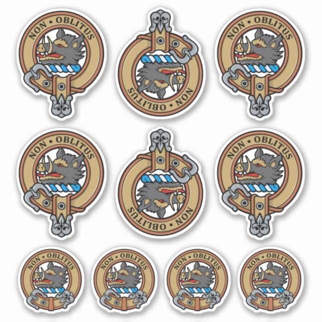 Clan MacTavish Crest Sticker Set (Front)