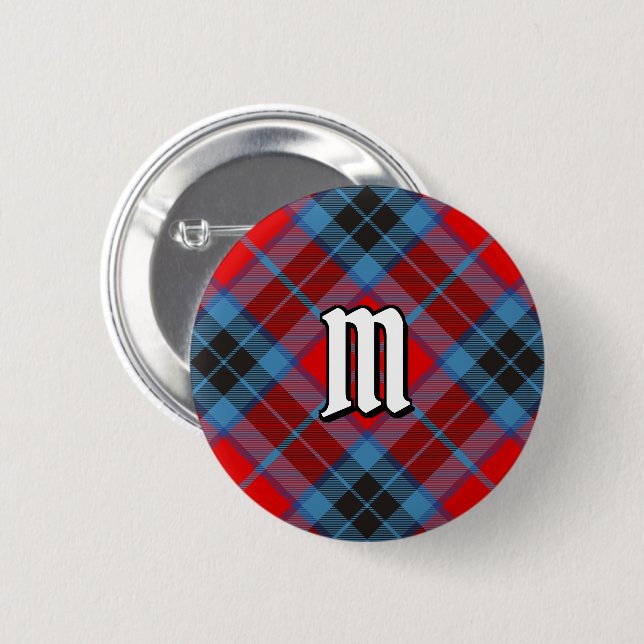 Clan MacTavish Tartan 6 Cm Round Badge (Front & Back)