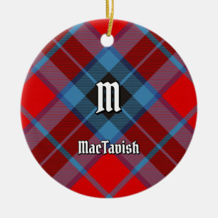 Clan MacTavish Tartan Ceramic Ornament