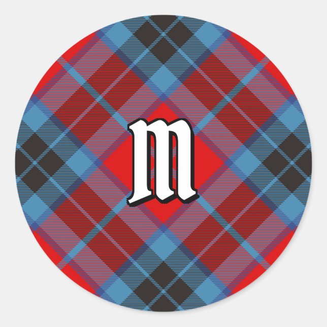 Clan MacTavish Tartan Classic Round Sticker (Front)