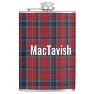 Clan MacTavish Tartan Custom  Hip Flask