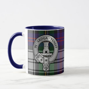Clan Malcolm Crest & Dress Tartan Mug