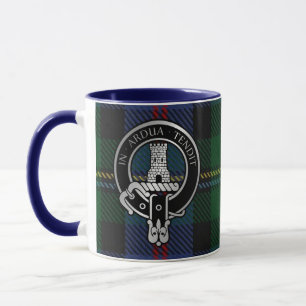 Clan Malcolm Crest & Tartan Mug