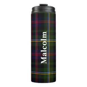 Clan Malcolm Plaid Custom Thermal Tumbler