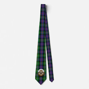 Clan Malcolm Tartan And Sporran Tie