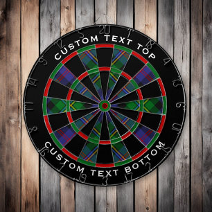 Clan Malcolm Tartan Dartboard