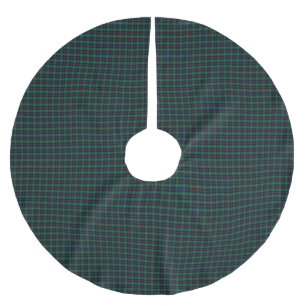 Clan Malcolm Tartan Plaid Brushed Polyester Tree Skirt