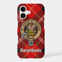 Clan Marjoribanks Crest over Tartan