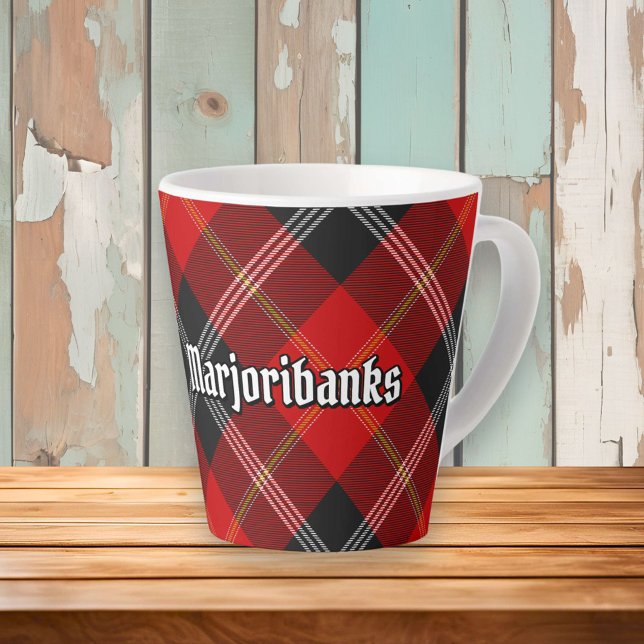 Clan Marjoribanks Tartan Latte Mug (Creator Uploaded)