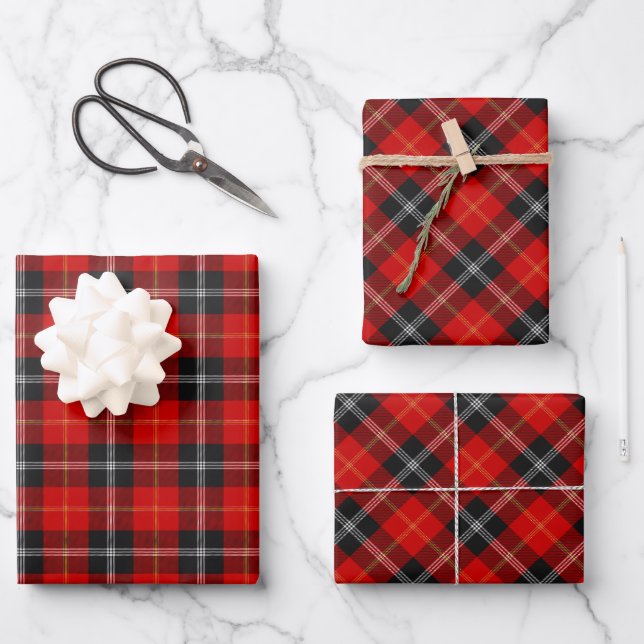 Clan Marjoribanks Tartan Wrapping Paper Sheet (Front)