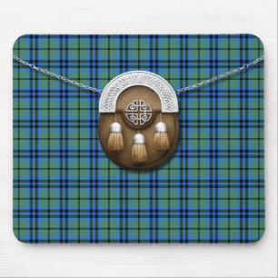 Clan Marshall Tartan And Sporran Mouse Pad