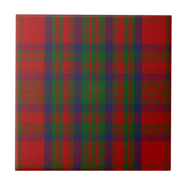 Clan Matheson Tartan Ceramic Tile (Front)