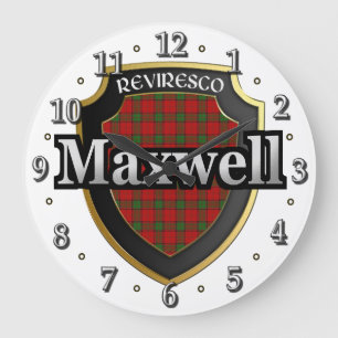 Clan Maxwell Tartan Scottish Dream Clock