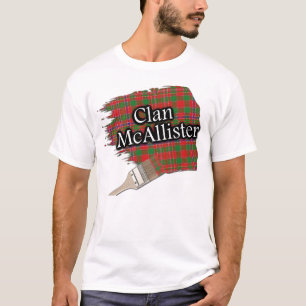 Clan McAllister Scottish Tartan Paint Shirt