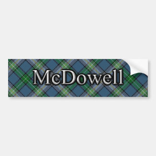 Clan McDowell Scottish Tartan Bumper Sticker