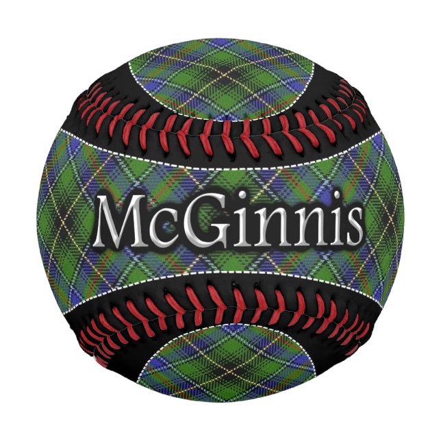 Clan McGinnis MacInnes Scottish Dream Tartan Baseball (Front)