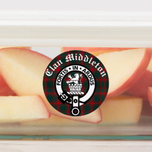 Clan Middleton Crest Badge and Tartan 
