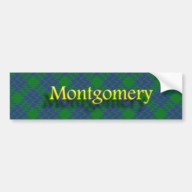 Clan Montgomery Scottish Bumper Sticker (Front)