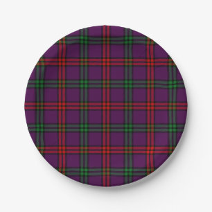 Clan Montgomery Tartan Paper Plate
