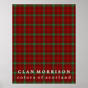 Clan Morrison Colours of Scotland Tartan Poster