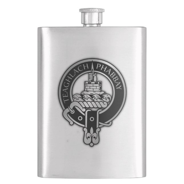 Clan Morrison Crest  Flask (Front)