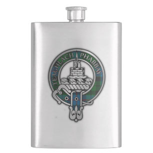 Clan Morrison Crest & Hunting Tartan Flask