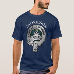 Clan Morrison Crest & Hunting Tartan T-Shirt