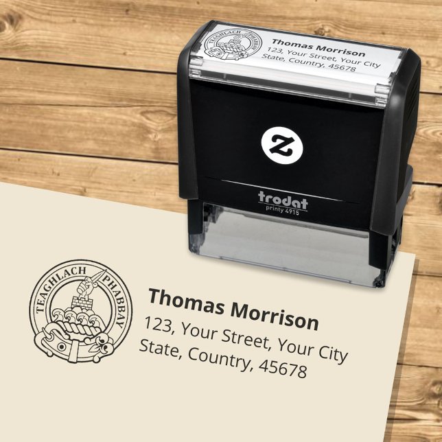 Clan Morrison Crest Self-inking Stamp (Creator Uploaded)