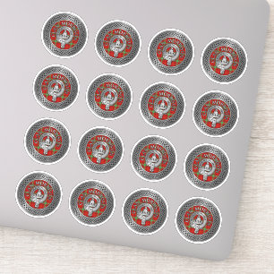 Clan Morrison Crest & Tartan Knot Sticker