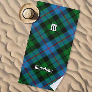 Clan Morrison Hunting Tartan Beach Towel