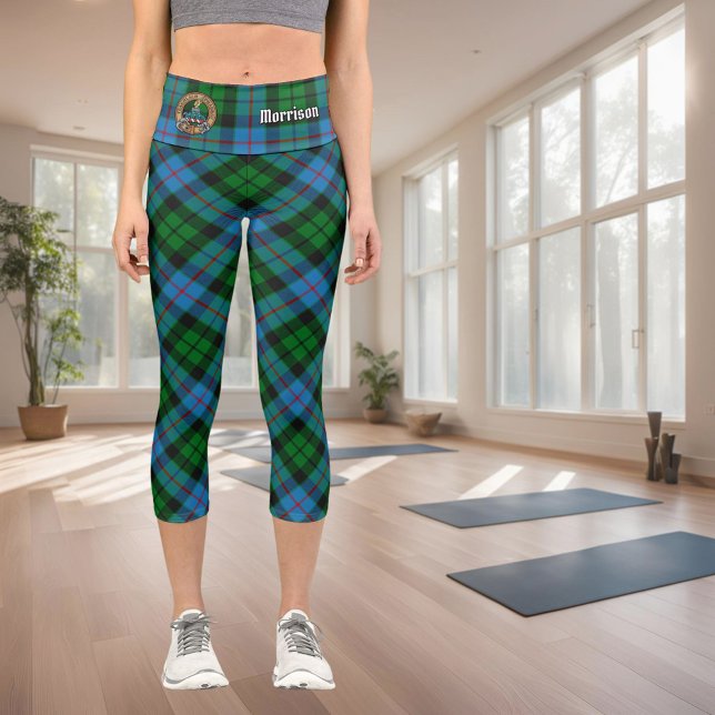 Clan Morrison Hunting Tartan Capri Leggings (Creator Uploaded)