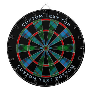 Clan Morrison Hunting Tartan Dart Board