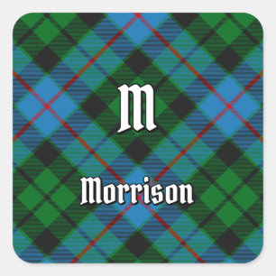 Clan Morrison Hunting Tartan Square Sticker