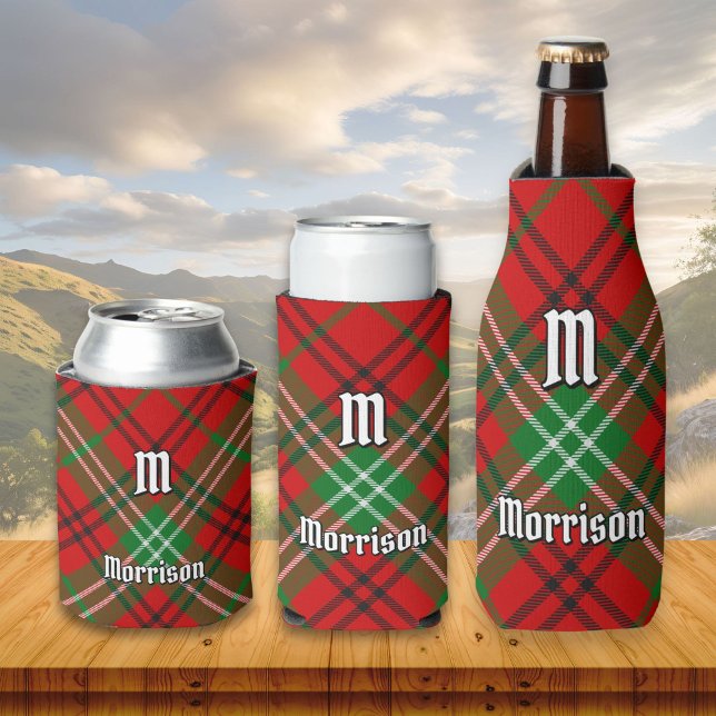 Clan Morrison Red Tartan Can Cooler (Creator Uploaded)