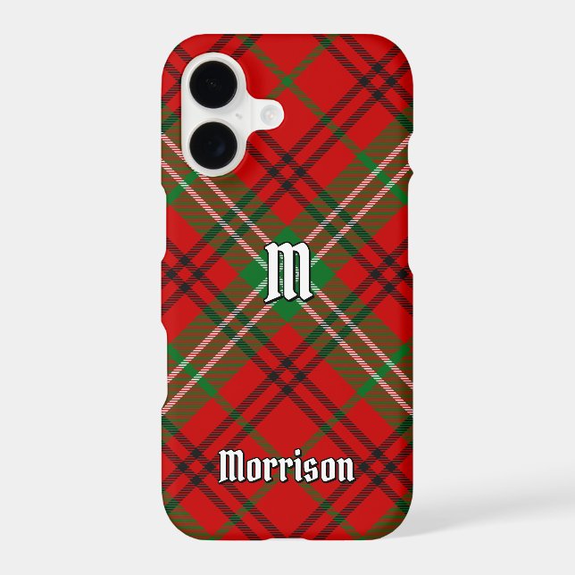 Clan Morrison Red Tartan Case-Mate iPhone Case (Back)