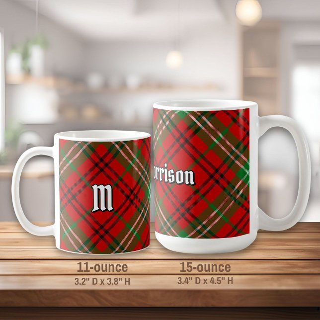 Clan Morrison Red Tartan Coffee Mug (Creator Uploaded)