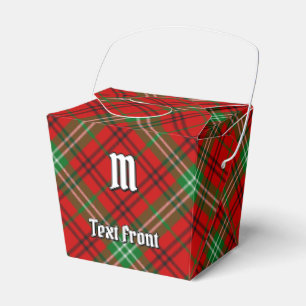 Clan Morrison Red Tartan Favour Box