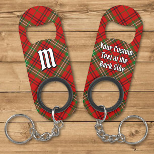 Clan Morrison Red Tartan Keychain Bottle Opener