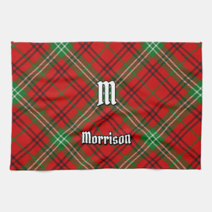 Clan Morrison Red Tartan Kitchen Towel