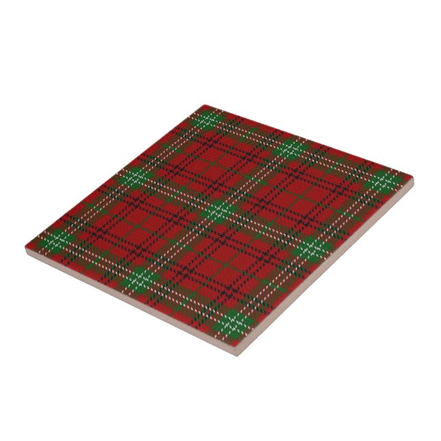 Clan Morrison Scottish Expressions Tartan Ceramic Tile (Side)