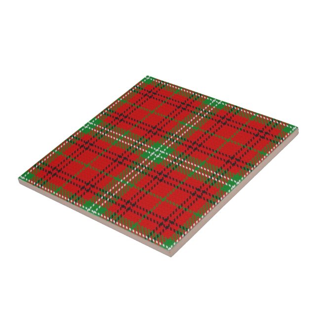Clan Morrison Tartan  Ceramic Tile (Side)