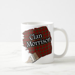 Clan Morrison Tartan Paint Brush Cup Mug