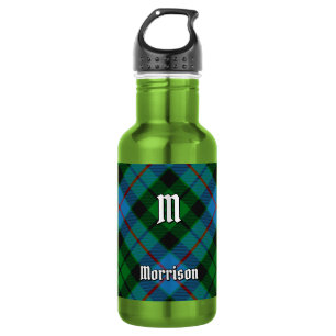 Clan Morrison Tartan Stainless Steel Water Bottle