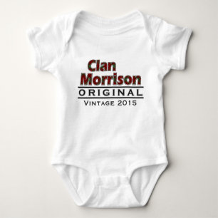 Clan Morrison Vintage Customise Your Birthyear Baby Bodysuit