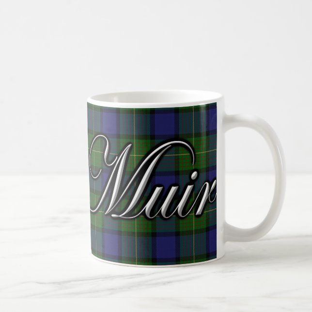 Clan Muir Classic Tartan Coffee Mug (Right)