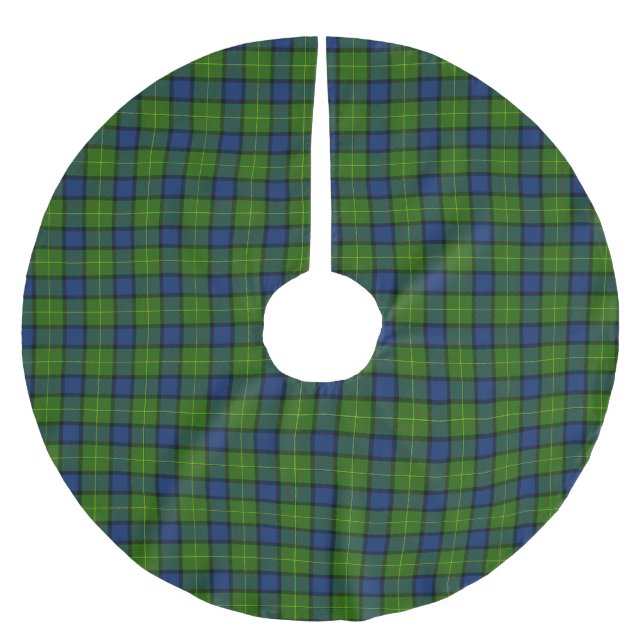 Clan Muir Tartan Brushed Polyester Tree Skirt (Front)